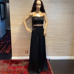 Silk Temperley London Black Maxi Skirt